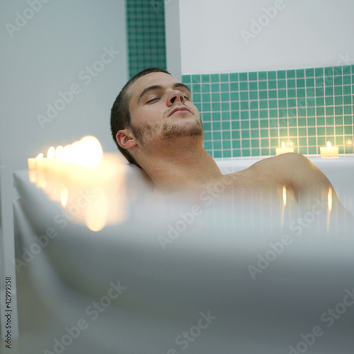 Photo: Man enjoying spa treatment Man enjoying spa treatment