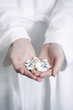 Hands with pills