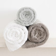 Rolled-up towels