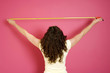 Woman with a measuring tape