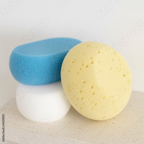 Photo: Three bath sponges Three bath sponges