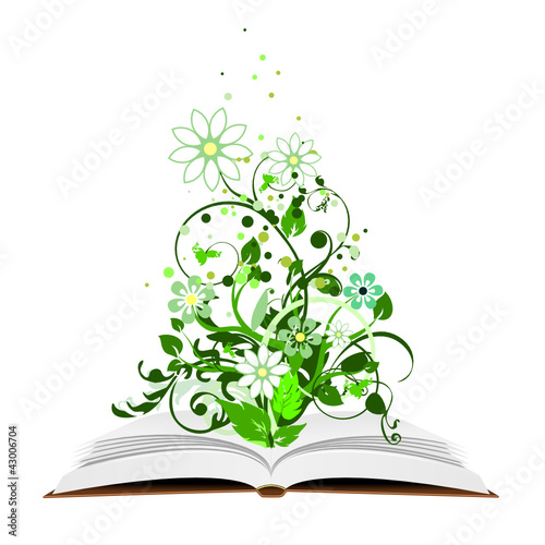 Vector: Nature from a book Nature from a book
