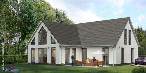 Illustration: Luxus Villa Luxus Villa