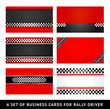 Business card - rally driver templates
