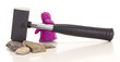 Knetgummifigur mit Hammer / Modelling clay with a sledge