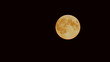 movement of the moon. Night.