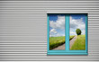 Photo: Saubere Gebäudefront aus Wellblech Saubere Gebäudefront aus Wellblech