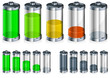 Battery with level indicator