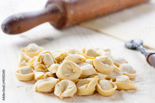 Photo: Making homemade tortellini Making homemade tortellini