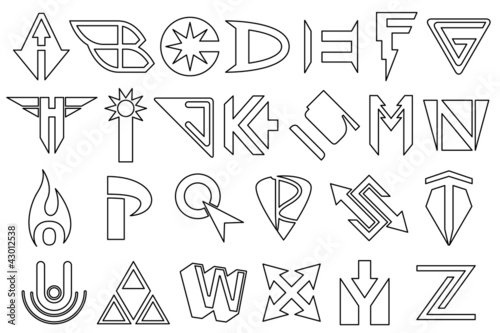 Vector: Superhero Alphabet Superhero Alphabet