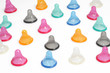 Bunte Kondome