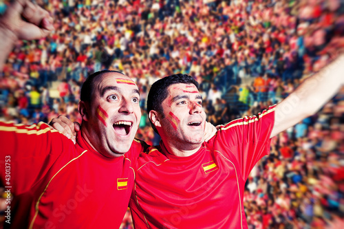 Photo: Football Supporters Watching a Match Football Supporters Watching a Match