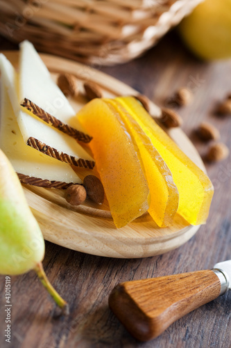 Photo: Pear marmalade and cheese Pear marmalade and cheese