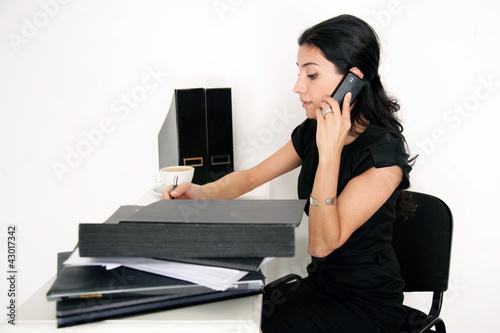 Photo: Frau am Arbeitsplatz Frau am Arbeitsplatz