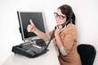 Photo: Büroangestellte am Telefon Büroangestellte am Telefon