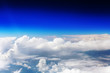 Beautiful view above the earth at the clouds below.