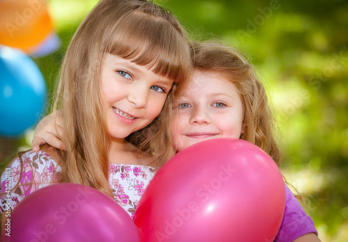 Photo: Children celebrating birthday Children celebrating birthday