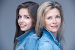 mère fille jeans