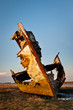 Foto: wooden trawler wreck on Fleetwood Marsh, UK wooden trawler wreck on Fleetwood Marsh, UK