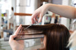 Photo: Hairdresser Cutting Client's Hair Hairdresser Cutting Client's Hair
