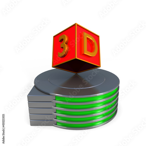 Ilustración: 3d colour boxes 3d colour boxes