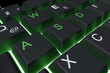 Tastatur grün