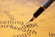 Debt selling concept