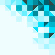 Blue background with triangles and squares