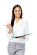 Businesswoman with personal organizer