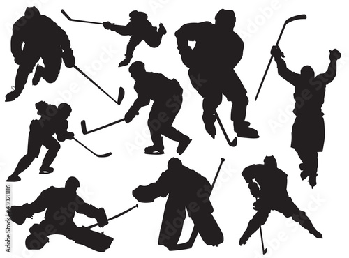 Vector: hockey players hockey players