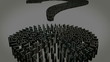 Video: Domino tiles falling in question mark shape Domino tiles falling in question mark shape