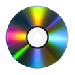 CD/DVD mit bunten Reflektionen