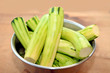 Geschälte Zucchini