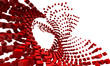 Illustration: Red Flow cubes 3 Red Flow cubes 3