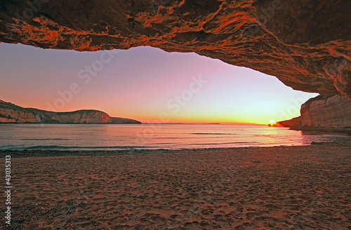 Photo: Tramonto in Grotta. Tramonto in Grotta.