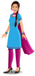 Indian woman wearing a salwar kameez