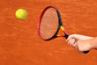 tennis racket and the ball