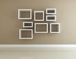 Illustration: Shelf on the wall of interior decorated Shelf on the wall of interior decorated