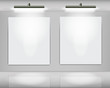 Art gallery with couple frames