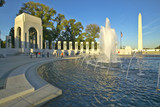 Photo: Fountains at the U.S. World War II Memorial commemorating World War II in Washington D.C. Fountains at the U.S. World War II Memorial commemorating World War II in Washington D.C.