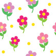 Seamless Pattern Of Flowers