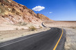 winding road Artists drive in the Death Valley