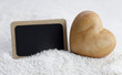 Tableau Noir Coeur En Bois Sai...
