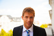 portrait of a business man outside