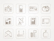 Communication and Business Icons - Vector Icon Set