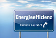 Autobahnschild "Energieeffizienz"