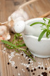 Mortar With Rosemary