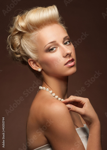 Photo: Woman with beautiful hairstyle Woman with beautiful hairstyle