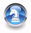 Illustration: "Knight glossy icon" (Chess collection: 4/7) "Knight glossy icon" (Chess collection: 4/7)