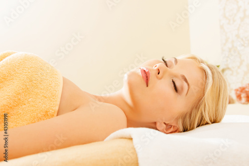 Photo: beautiful woman in spa salon beautiful woman in spa salon